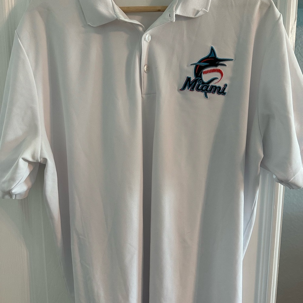 White Polo Shirt with Embroidered Logo